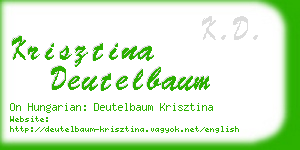 krisztina deutelbaum business card